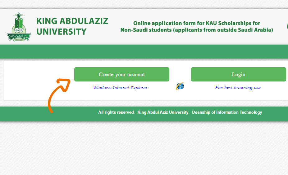 king abdulaziz university scholarship application